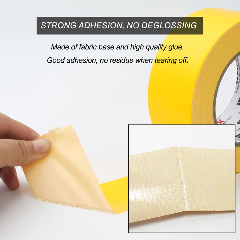 WELSTIK Professional Grade Yellow Duct Tape, Waterproof Duct Cloth Fabric,Duct Tape for Repairs, DIY, Crafts, Indoor Outdoor Use,2 Inch X 45 Yards - Image 3